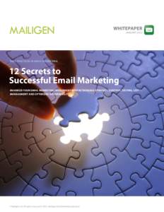 Whitepaper  JANUARY 2012 Best Practices in Email Marketing