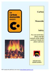 Carbon  Monoxide Safety For your protection,