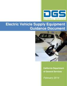 Electric Vehicle Supply Equipment Guidance Document California Department of General Services