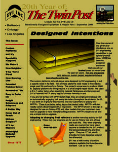 20th Year of: • Baltimore Update for the SVI Line of Intentionally Designed Equipment & Repair Parts - September 2009