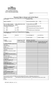 Project No:  Payment Claim or Advance and Activity Report Part 1: Claim Information. All non-shaded areas to be completed by the Sponsor