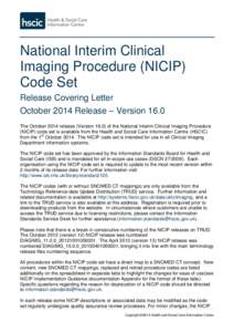 NICIP Release Covering Letter