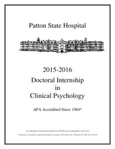 Patton State Hospital[removed] `  Doctoral Internship