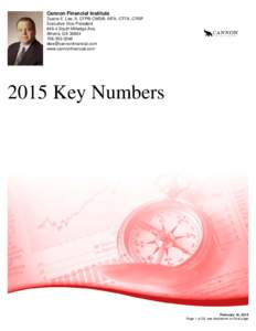 Cannon Financial Institute Duane E. Lee, II, CFP® CWS®, AIFA, CTFA, CRSP Executive Vice PresidentSouth Milledge Ave. Athens, GA3346