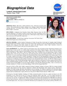 Christopher C. Kraft Jr. Mission Control Center / International Space Station program / STS-118 / Flight controller / Expedition 21 / Stephanie Wilson / Robert Thirsk / Spaceflight / Aquanauts / Shannon Walker