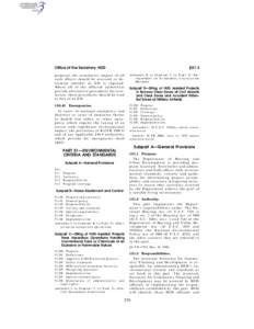 Office of the Secretary, HUD  § 51.3 proposal, the cumulative impact of all such effects should be assessed to determine whether an EIS is required.