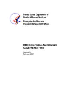 HHS Enterprise Architecture Governance Plan