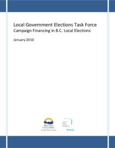 Campaign Financing in B.C. Local Elections