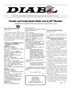 DIABLO Voice Of The Family And Friends Of The 508th Parachute Infantry Regiment Association- FebruaryVol. 4, Nr. 1 Friends and Family Hooks Static Line to 82nd Reunion Association to Gather With All Americans in 
