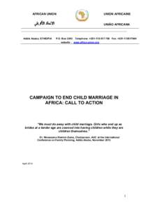 Culture / Family / United Nations Development Group / United Nations Population Fund / Child marriage / African Charter on the Rights and Welfare of the Child / Marriage / Child / Human trafficking in the Philippines / Childhood / Human development / Human trafficking