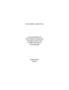 Anxiety disorders / Anxiety / Philosophy of life / Psychoanalysis / Philosophy of Søren Kierkegaard / Panic attack / Psychiatry / Abnormal psychology / Mind