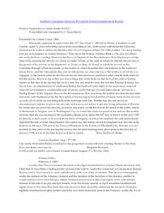 Southern Campaign American Revolution Pension Statements & Rosters Pension Application of James Banks W5762 Transcribed and annotated by C. Leon Harris Elizabeth City County Court: 1845. Personally appeared in open Court