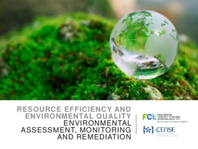 RESOURCE EFFICIENCY AND ENVIRONMENTAL QUALITY ENVIRONMENTAL ASSESSMENT, MONITORING AND REMEDIATION