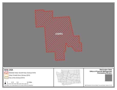 Addy UGA  Addy UGA Selected Urban Growth Area (Census[removed]Washington State