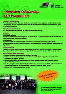 U5102_SLW_A4 poster_Adm Scholarship LLB June2015 v1