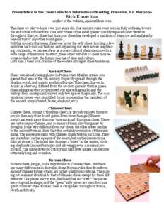 Abstract strategy games / Board games / Mind sports / Outline of chess / Courier chess / Shatranj / Shatar / Xiangqi / Janggi / Games / Chess variants / Chess