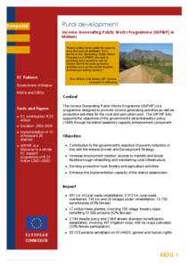 EuropeAid  Rural development Income Generating Public Works Programme (IGPWP) in Malawi  