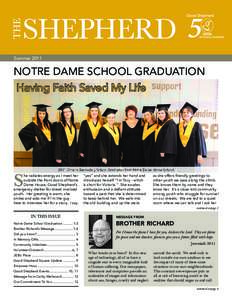 Summer[removed]NOTRE DAME SCHOOL GRADUATION Having Faith Saved My Life  S