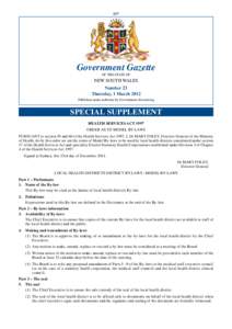 557  Government Gazette OF THE STATE OF  NEW SOUTH WALES