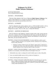 Nuisance abatement / Environmental Protection Act / Nuisance / Tort law / Public nuisance