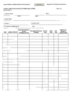 Print Form  State of California -Health and Human Services Agency Department of Developmental Services