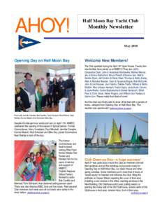 AHOY!  Half Moon Bay Yacht Club Monthly Newsletter