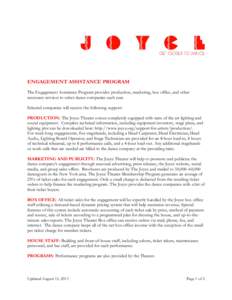 Contemporary dance / Dance in the United States / Joyce Theater / Stagehand / Entertainment / Dance / Theatre