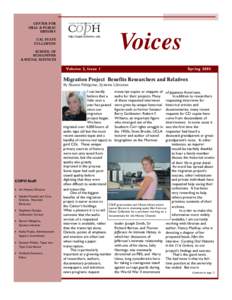 CENTER FOR ORAL & PUBLIC HISTORY Voices