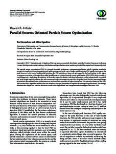 Hindawi Publishing Corporation Applied Computational Intelligence and Soft Computing Volume 2013, Article ID[removed], 7 pages http://dx.doi.org[removed][removed]Research Article