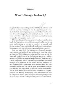 Chapter 1  AL What Is Strategic Leadership?