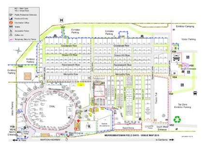 MG = Main Gate VG = Venue Gate Public Pedestrian Entrance Food and Drinks Information Office Toilets