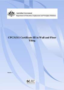 CPC31311 Certificate III in Wall and Floor Tiling