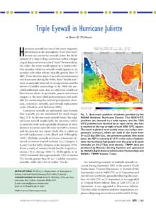 Triple Eyewall in Hurricane Juliette BY BRIAN D. MCNOLDY  H