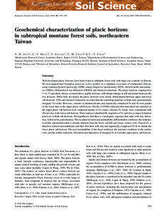 European Journal of Soil Science, June 2010, 61, 319–332  doi: [removed]j[removed]01238.x