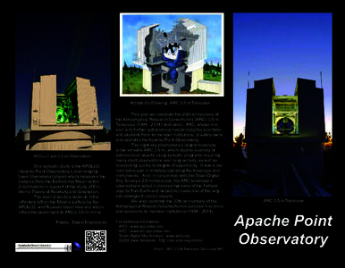 Architect’s Drawing: ARC 3.5-mTelescope APOLLO and 3.5-m Observations