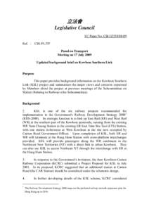 立法會 Legislative Council LC Paper No. CB[removed]Ref. :  CB1/PL/TP