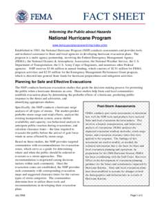 Safety / Disaster preparedness / Atlantic hurricane season / Hurricane Katrina / Emergency evacuation / Hurricane evacuation / Federal Emergency Management Agency / Hurricane preparedness / Sea /  Lake /  and Overland Surge from Hurricanes / Public safety / Management / Emergency management