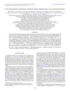 The Astrophysical Journal Supplement Series, 180:296–305, 2009 February c[removed]The American Astronomical Society. All rights reserved. Printed in the U.S.A.  doi:[removed][removed]