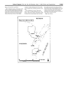 Federal Register / Vol. 66, No[removed]Monday, May 7, [removed]Rules and Regulations Map of Units WI–4 and WI–5 WI–4: Marinette County, Wisconsin. From USGS 1:24,000 quadrangle map Marinette East, Wisconsin (1963, phot
