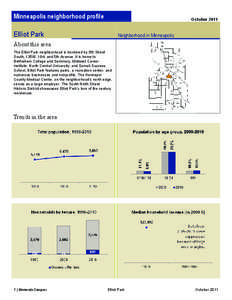 Minneapolis neighborhood profile  October 2011