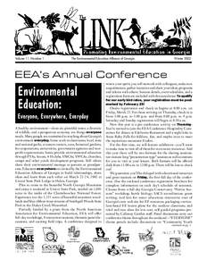 Volume 11, Number 1  The Environmental Education Alliance of Georgia Winter 2002