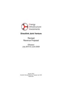 Directlink Joint Venture Revised Revenue Proposal Effective July 2015 to June 2020