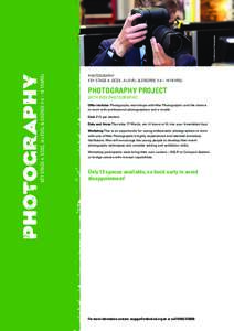 Paul Harrison Photography  KEY STAGE 4, GCSE, A-LEVEL & DEGREE (14 – 19 YEARS) PHOTOGRAPHY