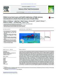 Science of the Total Environment–183  Contents lists available at ScienceDirect Science of the Total Environment journal homepage: www.elsevier.com/locate/scitotenv