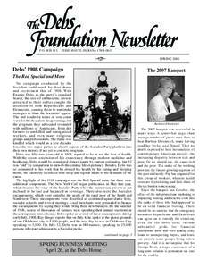 United States / Eugene V. Debs / American communists / Industrial Workers of the World / Socialist Party USA / Ray Ginger / Terre Haute /  Indiana / Industrial unionism / Eugene V. Debs Home / Socialism / Politics of the United States / Democratic socialists