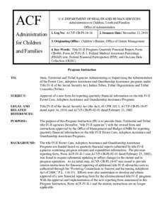 Title IV-E Cost Allocation Methodology: Guidance for Tribes