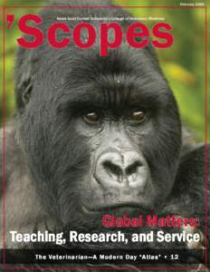 ’Scopes  February 2009 News from Cornell University’s College of Veterinary Medicine