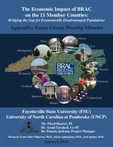 Disaster preparedness / Microfinance / Rural community development / Fayetteville /  North Carolina / Robeson County /  North Carolina / Bladen County /  North Carolina / Geography of North Carolina / North Carolina / BRAC