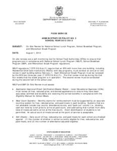 School Breakfast Program / Reduced price meal / Meal / Education / Government / United States / Child and Adult Care Food Program / Free school meal / United States Department of Agriculture / School meal / National School Lunch Act