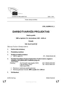 [removed]EUROPOS PARLAMENTAS Teisės reikalų komitetas  JURI_OJ(2009)1112_1